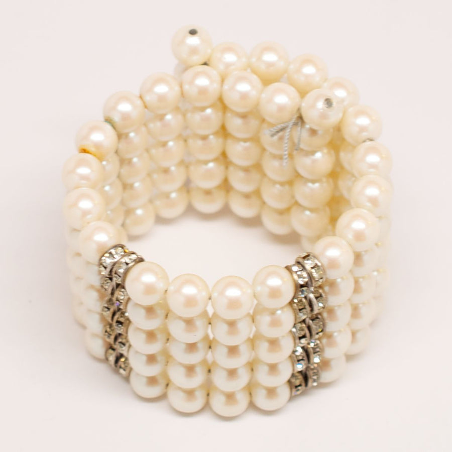Cadoro 1960's Faux Pearl Wrap Bracelet