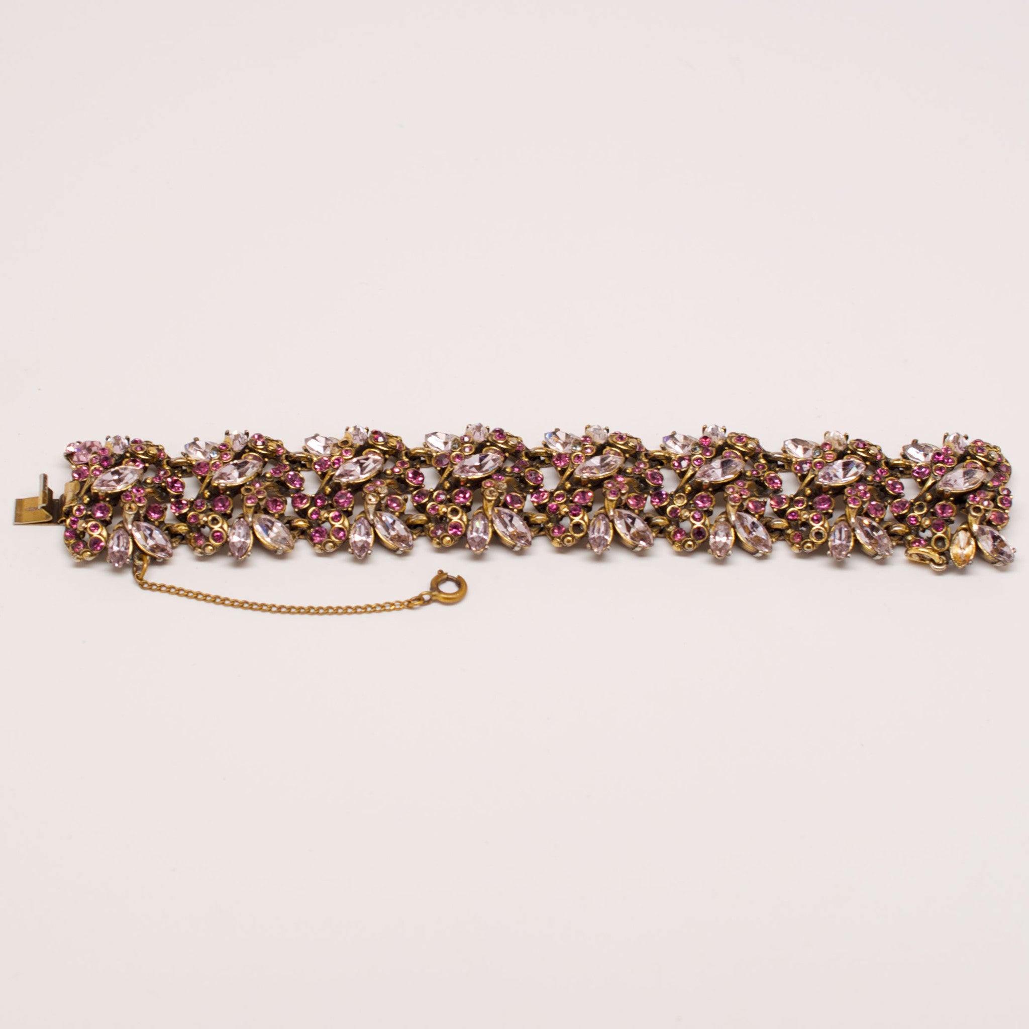 Hollycraft 1950's Violet and Crystal Bracelet – MDVII