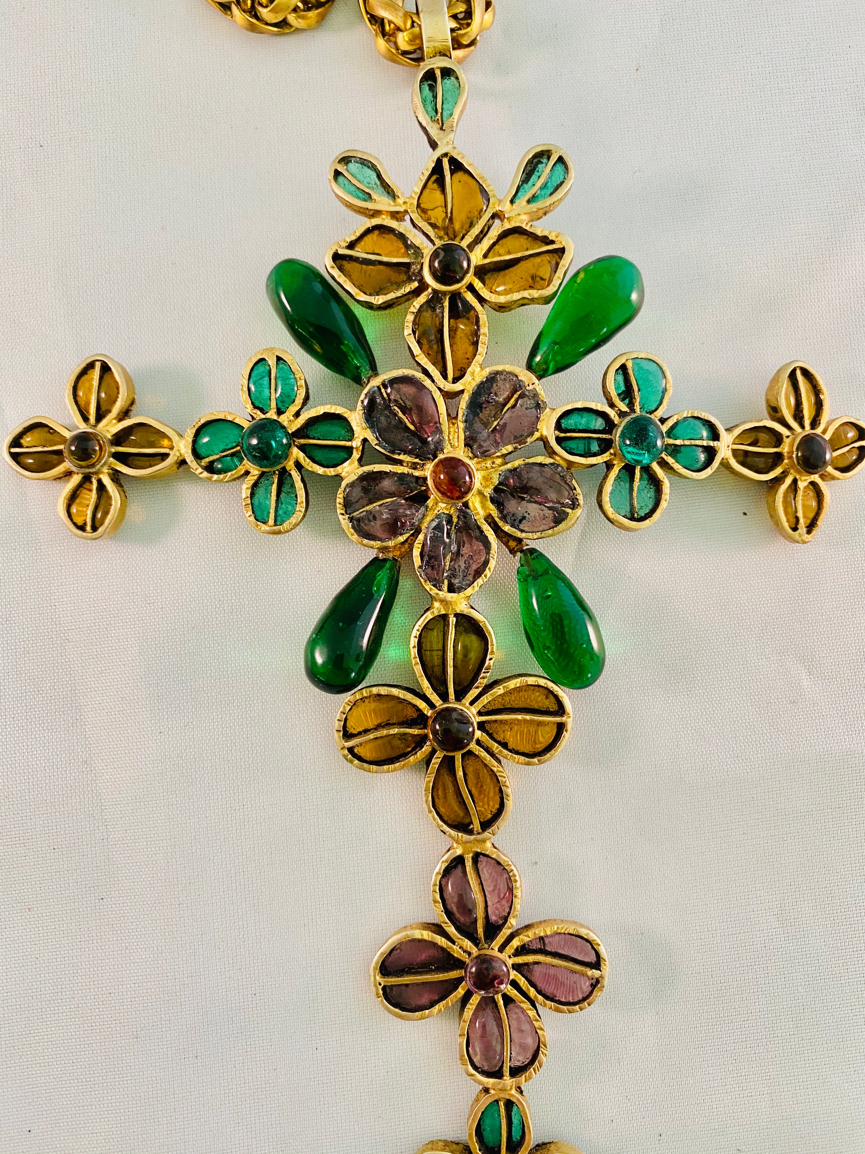 Chanel Cross Necklace MDVII
