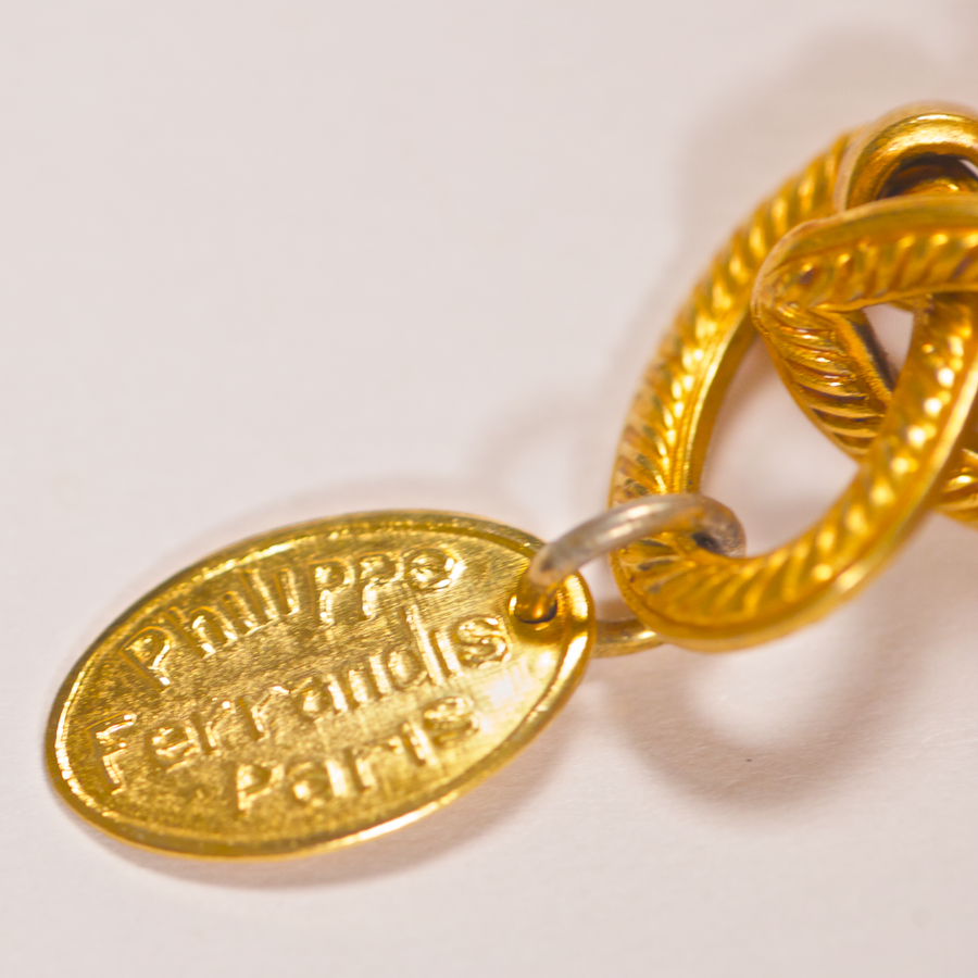 Philippe Ferrandis Gold Roses Necklace