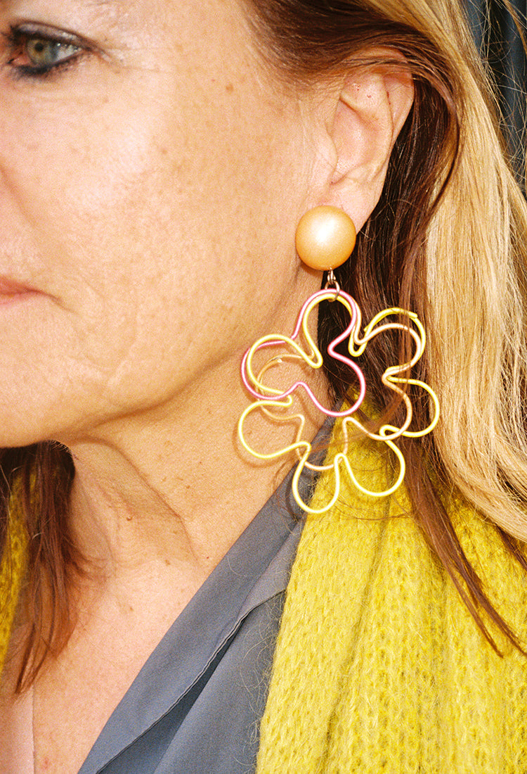 1960s Flower Earrings