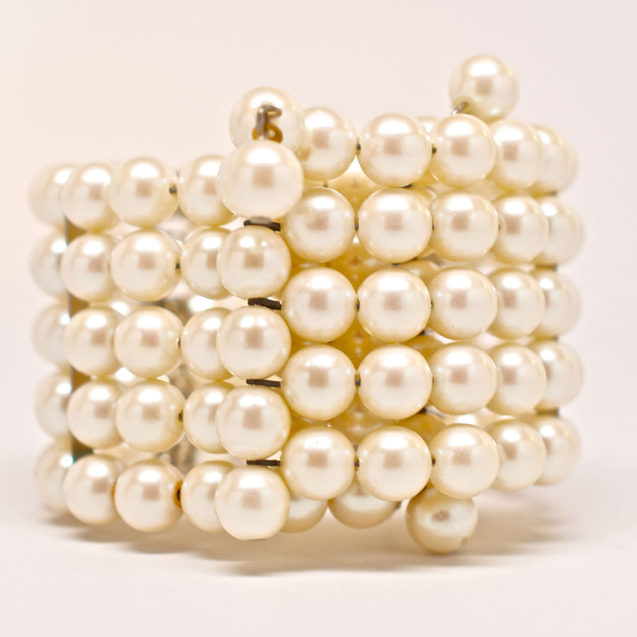 Cadoro 1960's Faux Pearl Wrap Bracelet
