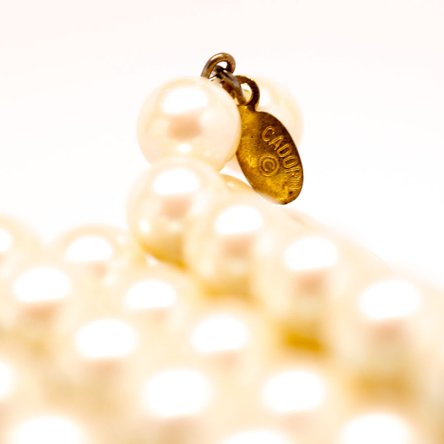 Cadoro 1960's Faux Pearl Wrap Bracelet