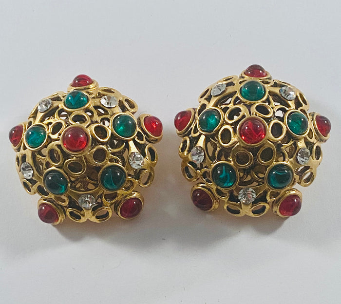 Yves Saint Laurent runway earrings