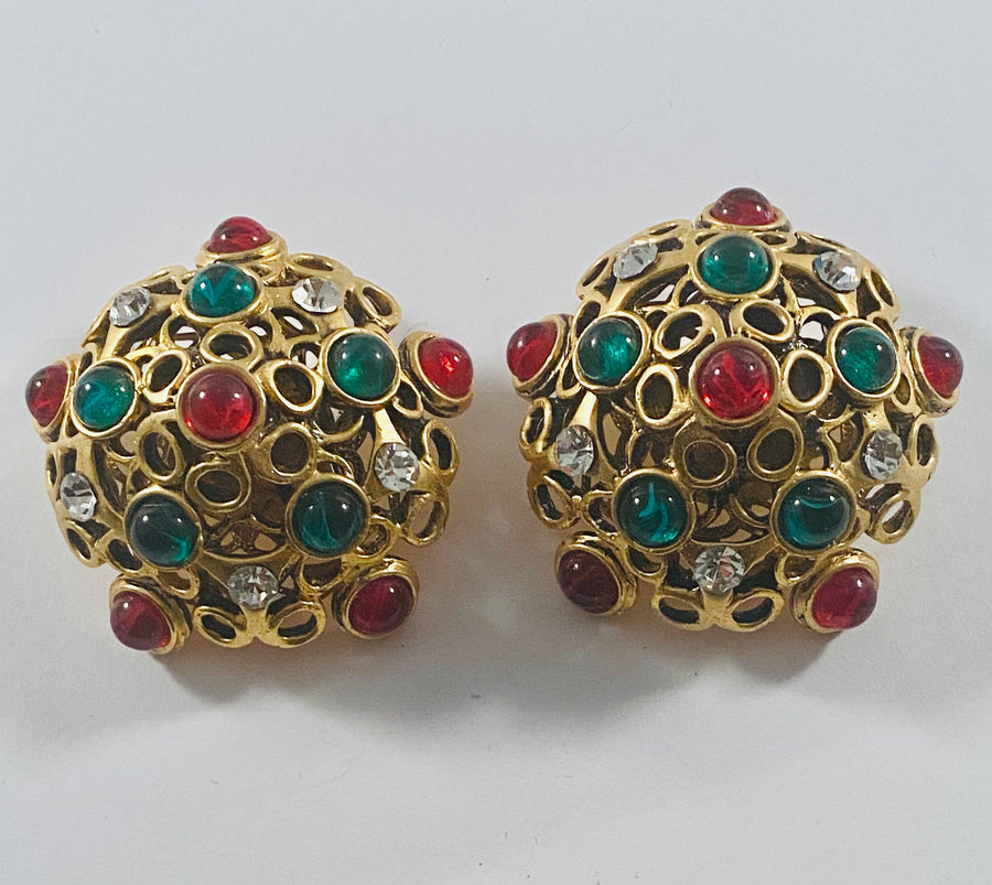 Yves Saint Laurent runway earrings