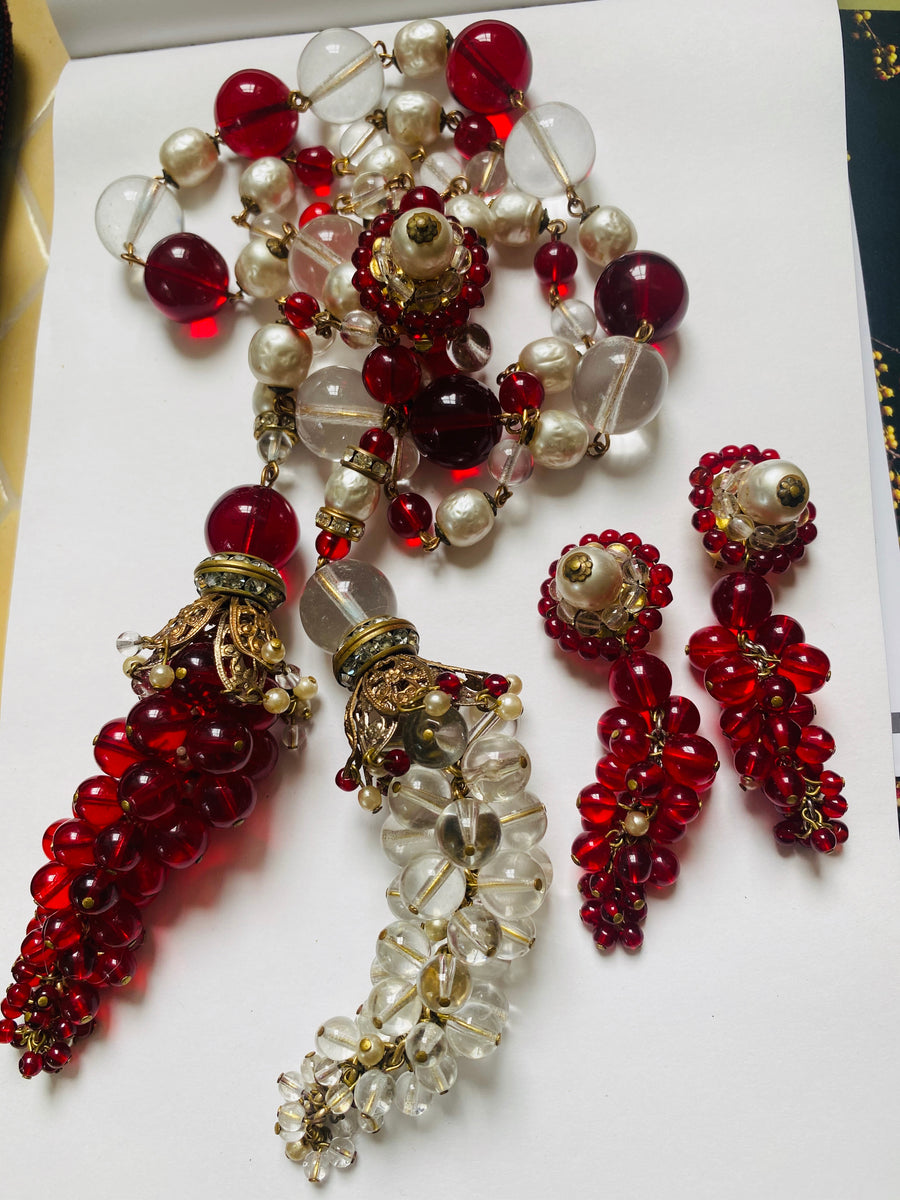 Chanel 1930’s rare necklace and earrings
