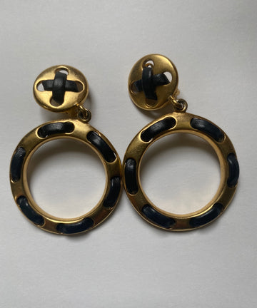 Les Bernard 1960’s hoop earrings