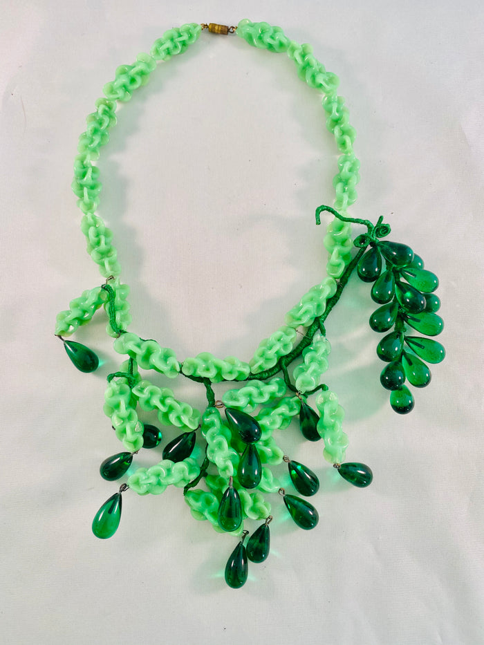 French Pate de Verre Necklace