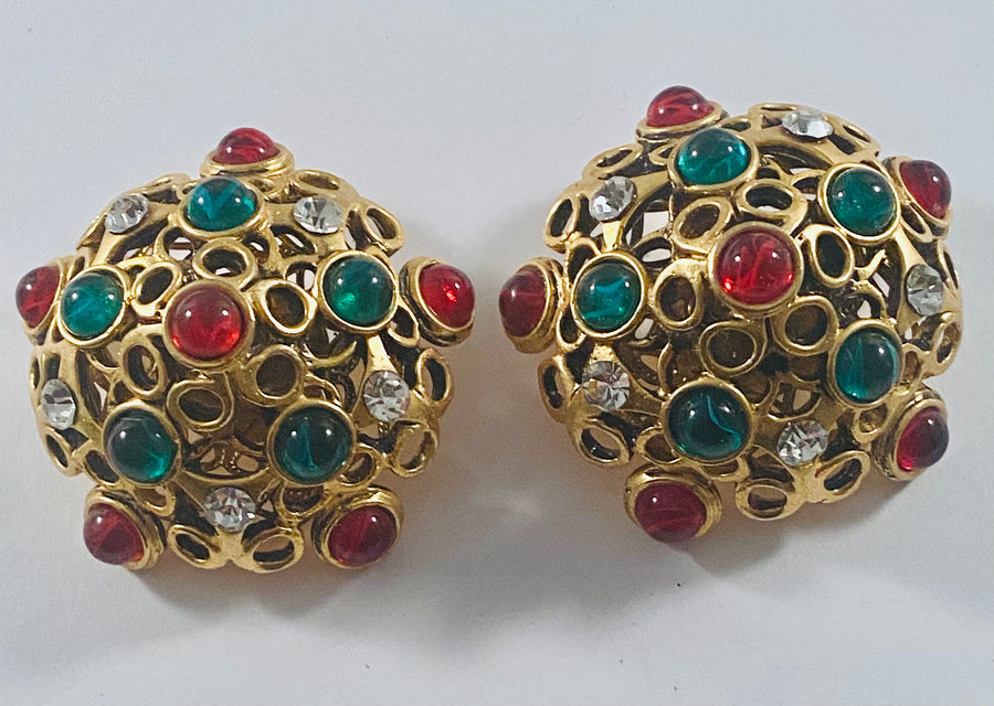 Yves Saint Laurent runway earrings