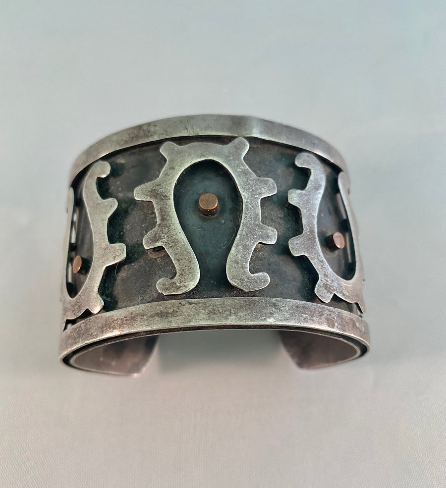 Los Costillo Metal Cut Out Detail Cuff Bracelet