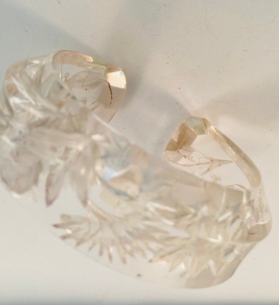 Joyce Francis lucite bracelet