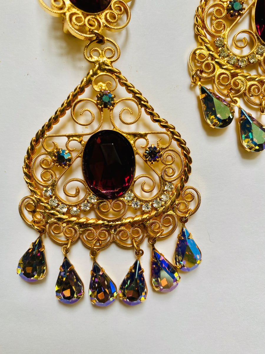 Juliana vintage chandelier earrings