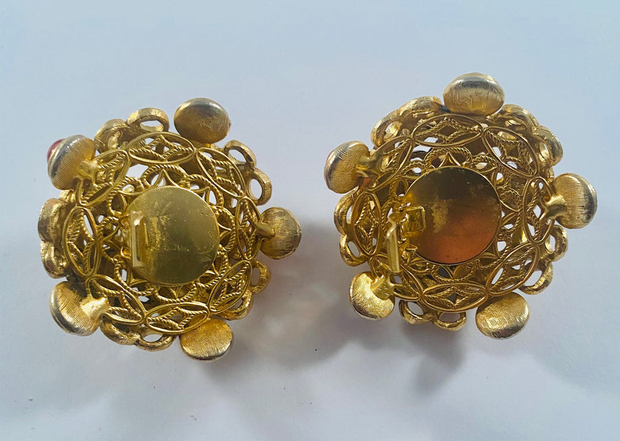 Yves Saint Laurent runway earrings
