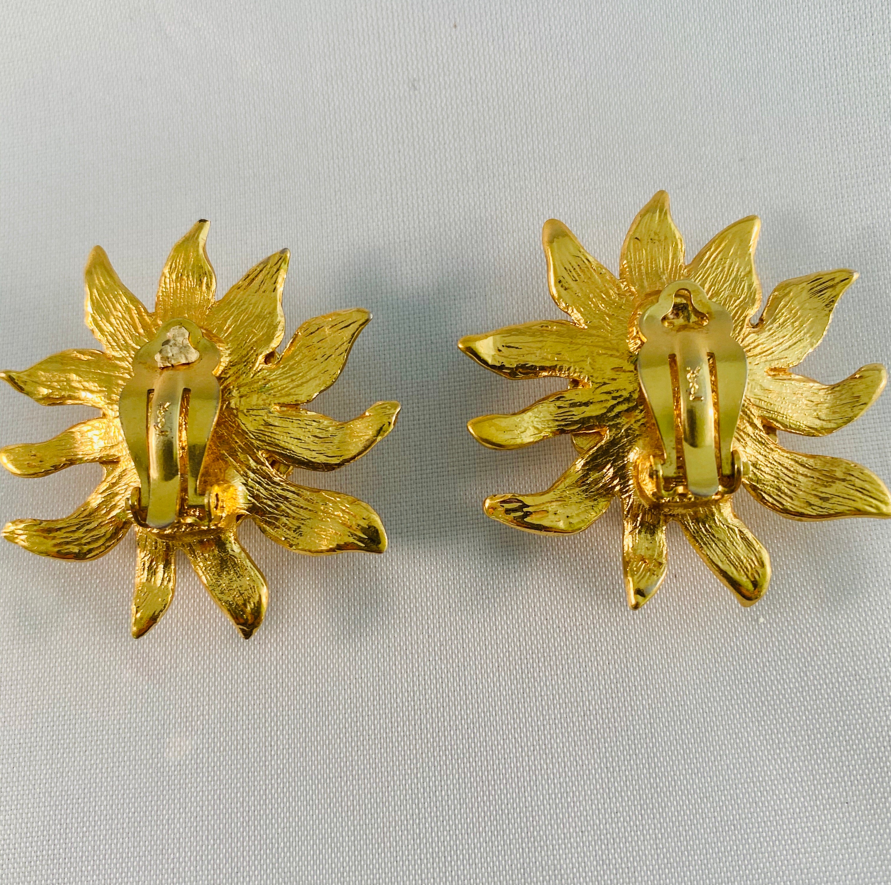 Auth Yves Saint Laurent Earrings Gold #303027Y12B Earrings Saint Laurent Gold in Metal - 66331056 main image 3