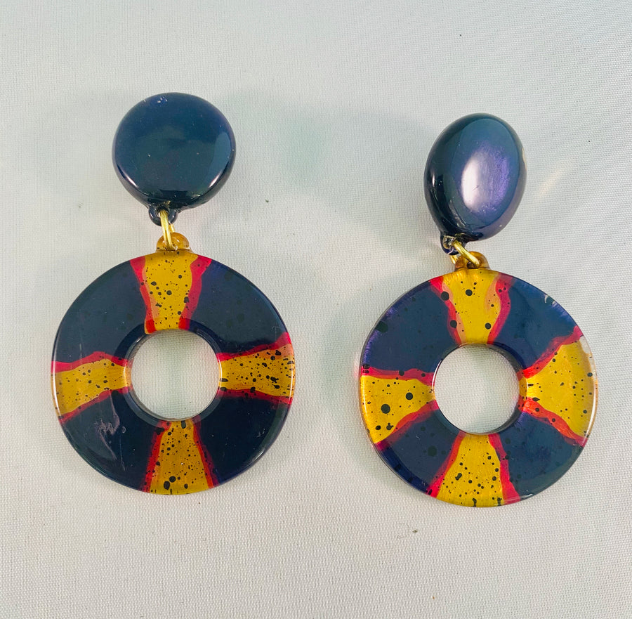 Lucite Vintage Earrings
