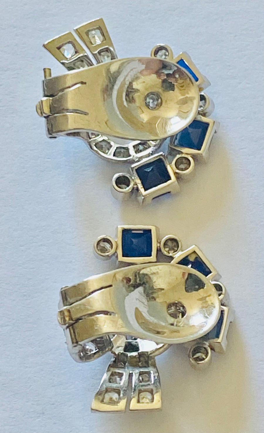 Sapphire and Diamond Earrings