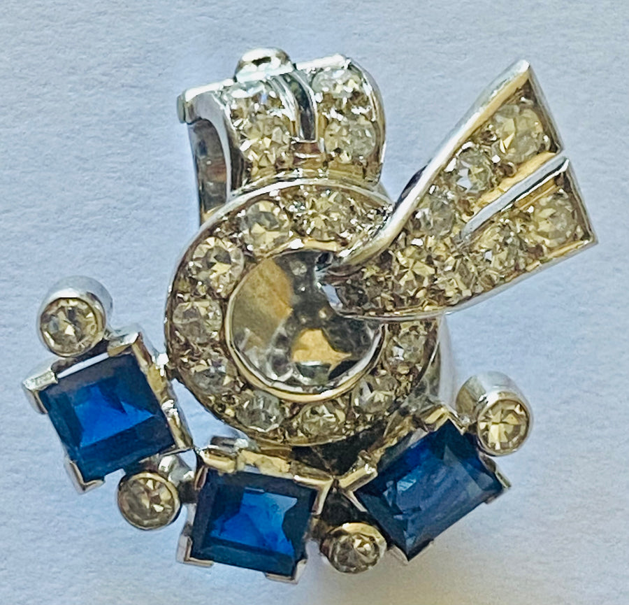 Sapphire and Diamond Earrings