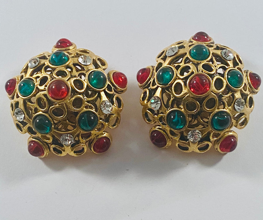 Yves Saint Laurent runway earrings