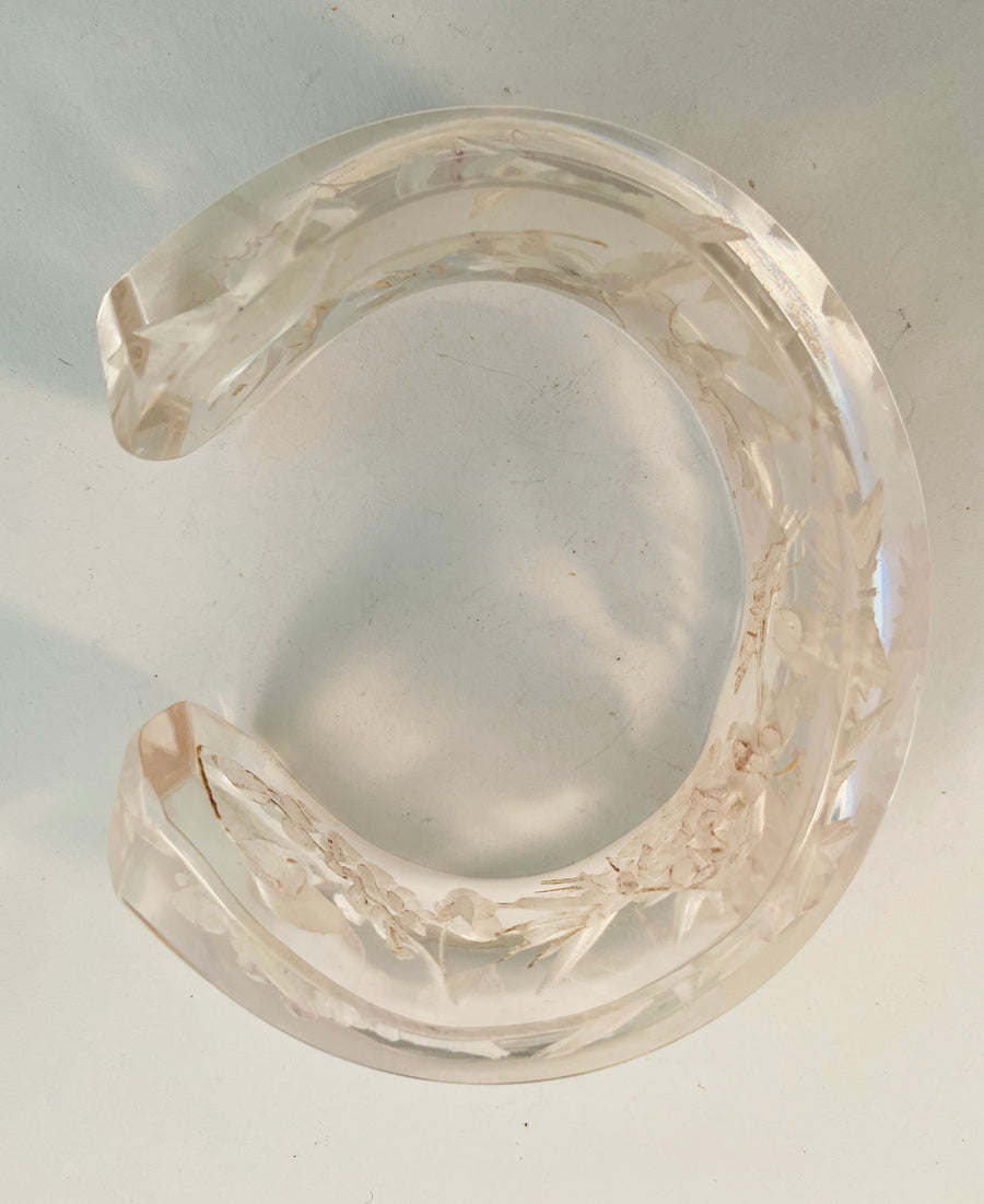 Joyce Francis lucite bracelet