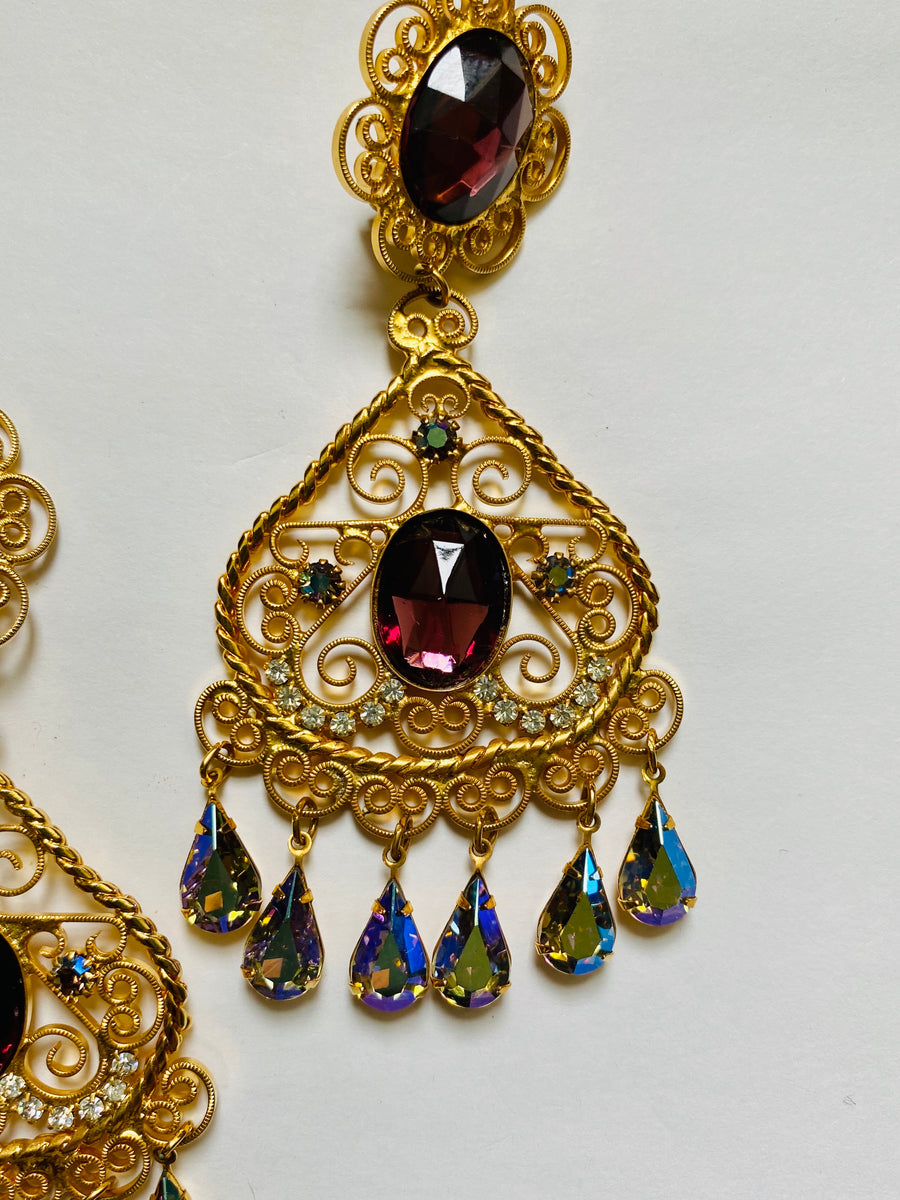 Juliana vintage chandelier earrings